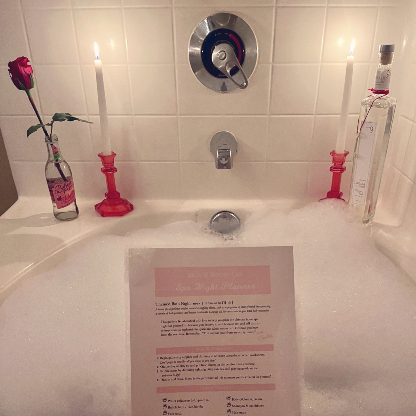 Themed Bath Night Planner